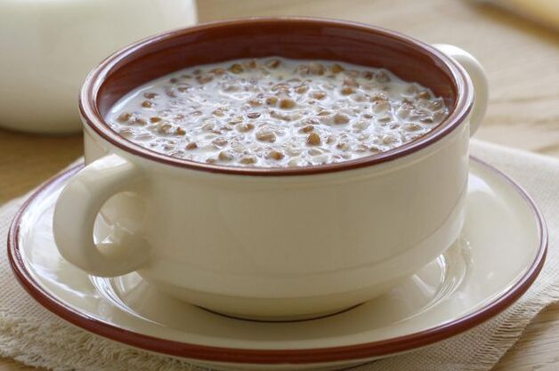 Buckwheat me te kefir mo te kai 3-ra